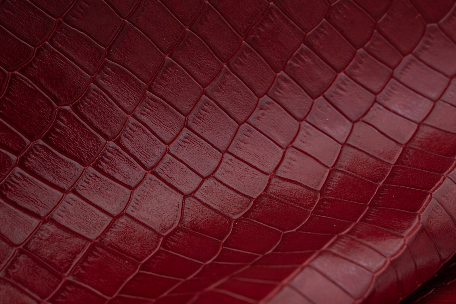 Croco Leather Sheets in Dark Red Color With Crocodile Patterna Very ...