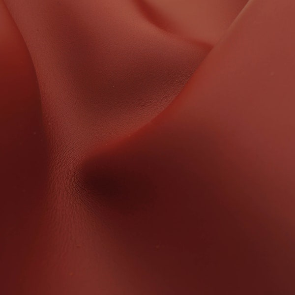 Veg tan leather sheets in dark red color, 1.5mm/4oz . Easy to burnish full grain vegetable tanned leather for wallets