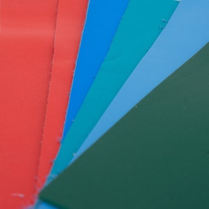 10 colorful nappa leather sheets of 1-1.3mm/2-4oz. Good quality genuine leather pieces for diy crafts