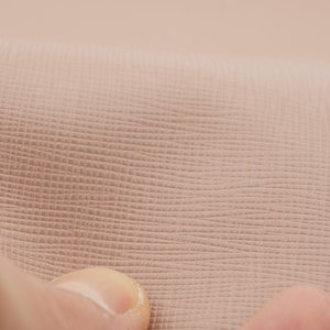 Saffianleder Blatt in beige -Kamee rosa Kräftiges, modisches, pflegeleichtes, wasserfestes Echtleder super für Portemonnaies und Taschen