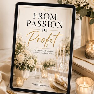 Event Décor Business Guide | How to Start an Event Decorating Business | Party Planner Guide | Event Rental Business PDF