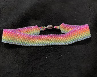 Neon Peyote Stitch Bracelet