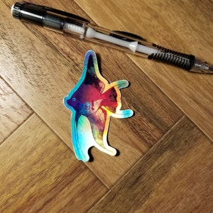 Holographic Astral Angelfish Sticker