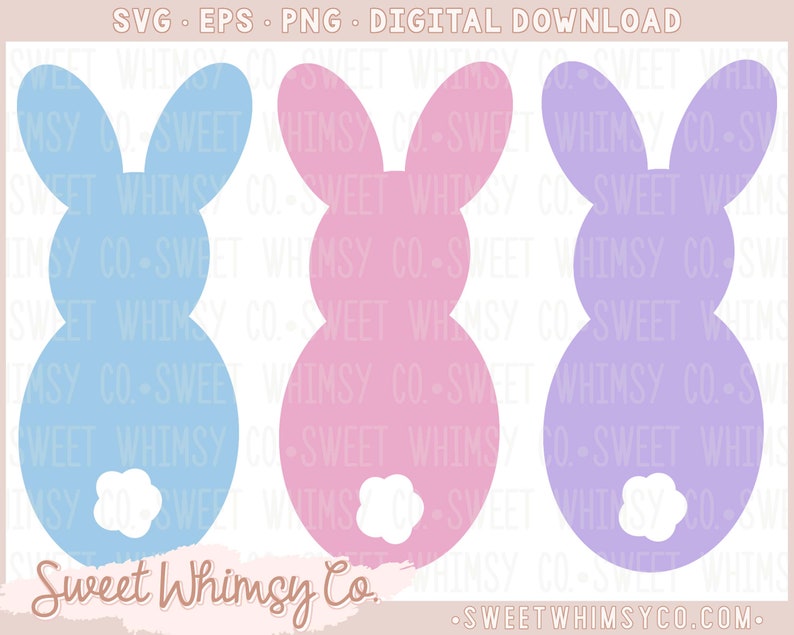 Download Bunny Tails Trio SVG PNG EPS Easter Cut File Design Bunny ...