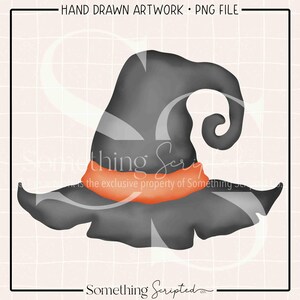 Witch Hat Halloween PNG Sublimation Design, Witch Clipart Printable, Digital Art Download