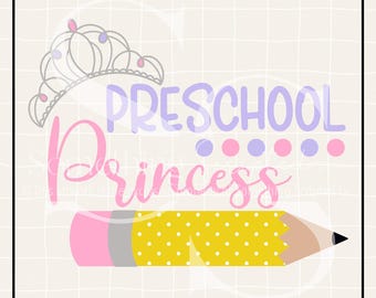 Preschool Princess PNG Sublimation Design: Hand-Drawn Printable Clipart (Instant Digital Download)