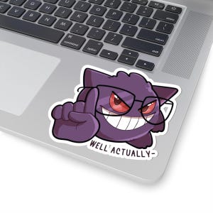 Speelse Ghost Monster-vinylstickers: nerdy laptopstickers