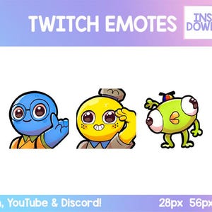 Peak Game Emotes 3 Pack | Funny Kawaii Twitch & Discord Emotes | Cute Stream Emoji Set | Gamer Digital Download