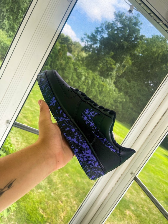 Green and black cheap air force ones