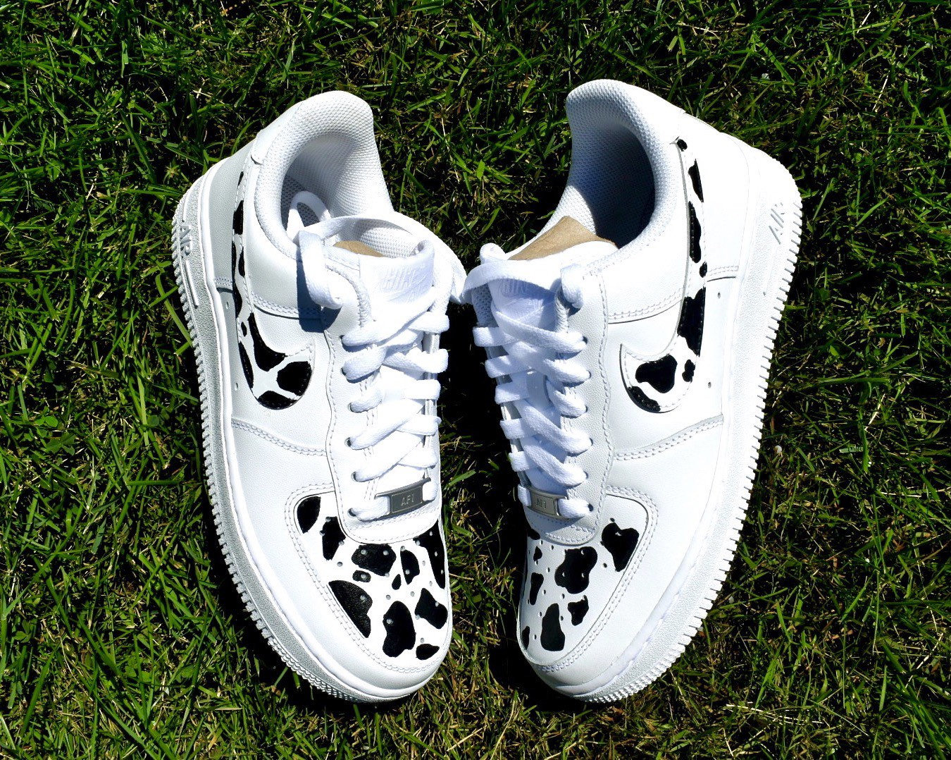 cow print af1s