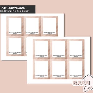 May include: Printable PDF download of six blank note cards with a rose gold marble background. Each card has the text "The joy of the Lord is your strength" - Nehemiah 8:10 printed at the bottom. The cards are designed for use as inspirational notes or reminders.