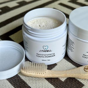 Remineralisierendes Zahnpulver mit veganem Hydroxyapatit auf pflanzlicher Basis für die Mundgesundheit und die Zahnaufhellungs-Zahnpasta