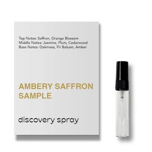 Dossier Ambery Saffron Perfume, Sample Mini Size 5mL Ambery Saffron Decant Perfume Cologne, BR540 Travel Size - 5mL