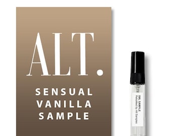 Perfume de muestra ALT Sensual Vanilla para mujer y hombre, tamaño de muestra, 5 ml, spray de viaje. Perfume de colonia ALT Sensual Vanilla para hombre, 5 ml.