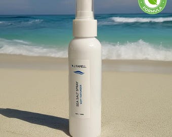 J Farell Sea Salt Spray for Men & Women - Organic Seb Derm Safe, Fungal Acne Safe Sea Salt Hair Spray for Seborrheic Dermatitis (4 oz)