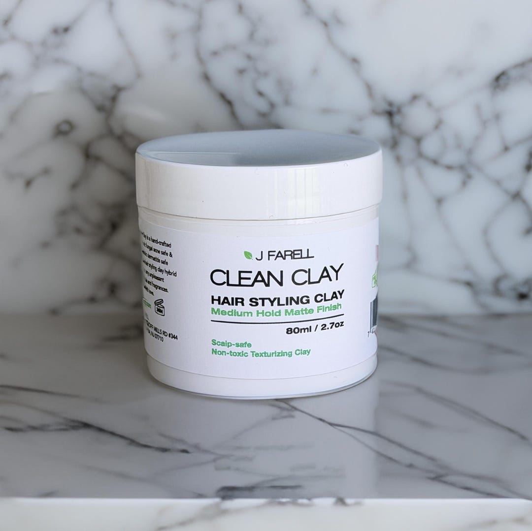 J Farell Clean Clay - Organic Hair Styling Clay, Seb Derm Safe