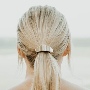 Gold Silver Boho Hair Tie-Minimalist Hair Band-Ponytail Elastic Holder-Geometric Metal Hair Accessories-Hair Scrunchie-Ponytail Tie Holder