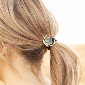 Minimalist trendy metal artistic ponytail holder ponytail hair tie | Ponytail hair accessories