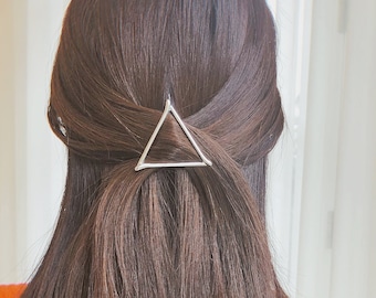 Headwear Triangle Hair Clips Lady Hair Ornament Cross Barrettes Metal Hairpins Headwear Triangle Hair Clips Lady Hair Ornament Cross Barrettes Metal Hairpins