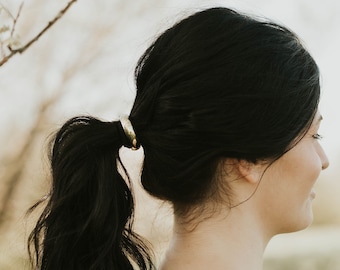 Thin ring ponytail holder | Ponytail cuff hair accessories