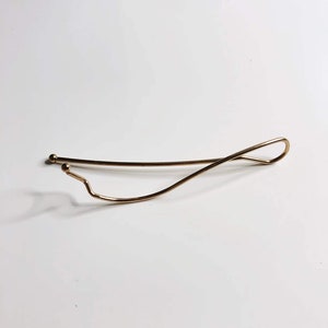 Wavy Hair Clip Dainty Delicate Gold Minimal Hair Accessory Asymmetric ...