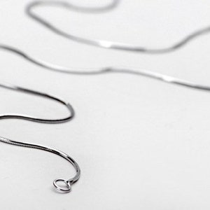 Dainty Snake Chain Necklace Layering Necklace Minimal Necklace Dainty Silver Jewelry Bridesmaid Gift Simple Necklace image 5