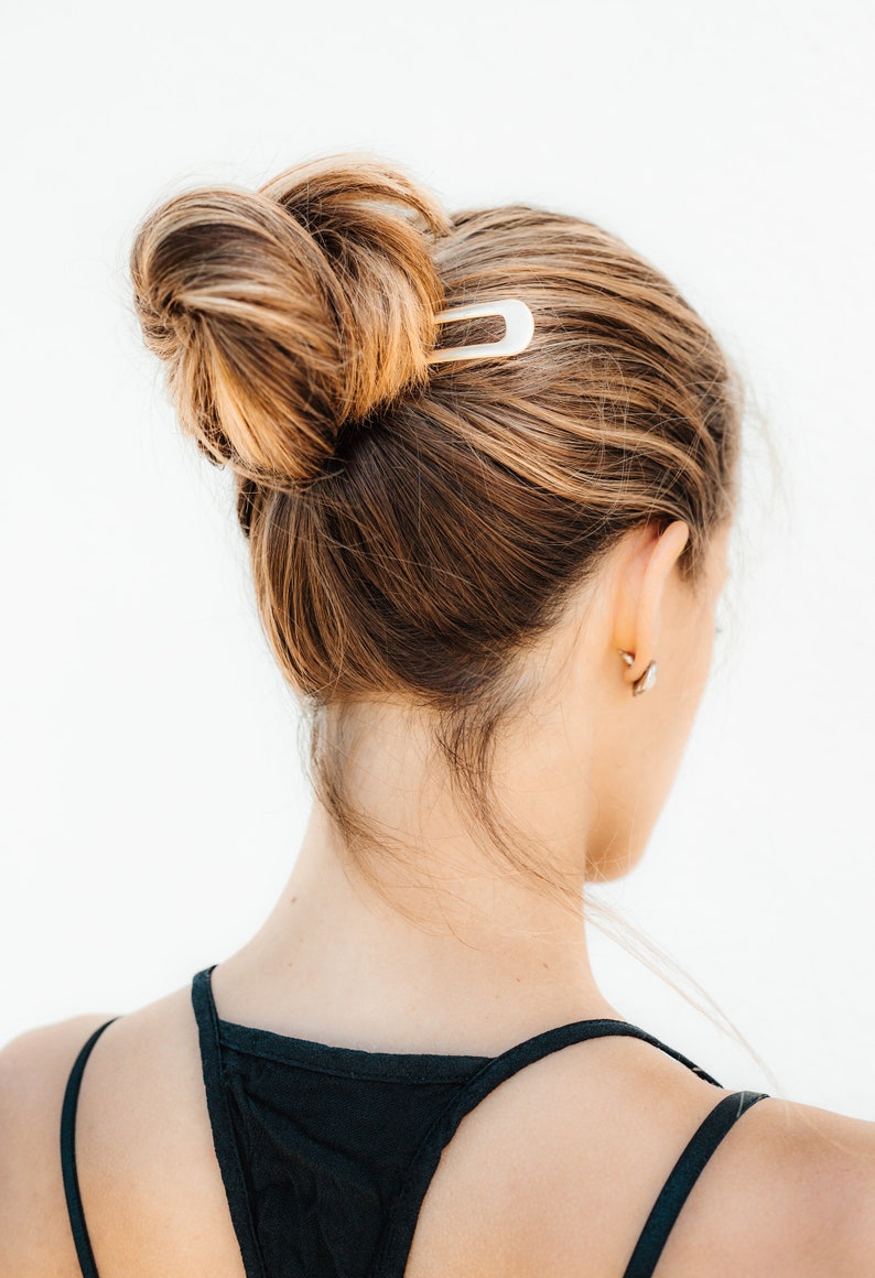 Horseshoe Brass Hair Pin Bun Pin Topknot Holder Hair Bun Etsy