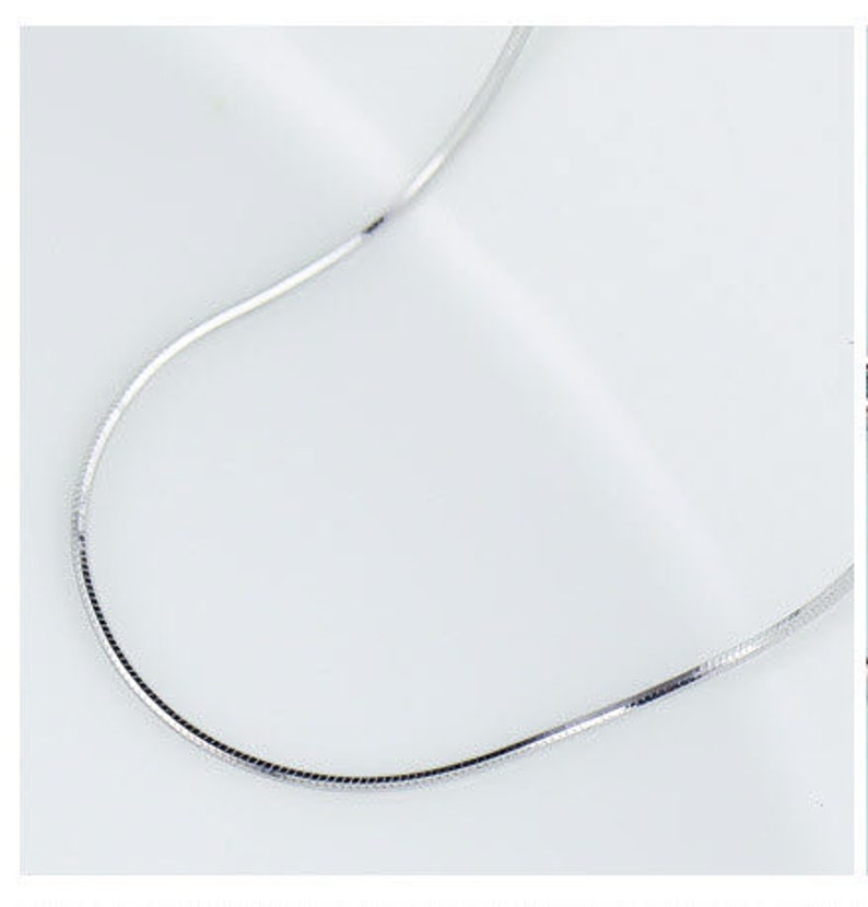 Dainty Snake Chain Necklace Layering Necklace Minimal Necklace Dainty Silver Jewelry Bridesmaid Gift Simple Necklace image 7