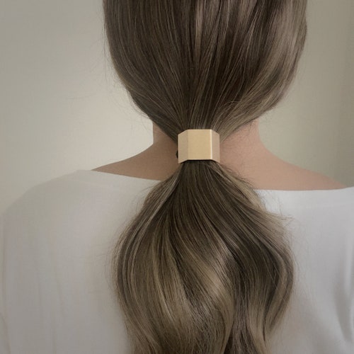 Minimalist Gold Hair Accessories Brass Hair Clip Round | Etsy Minimalist Gold Hair Accessories  Brass Hair Clip  Round | Etsy