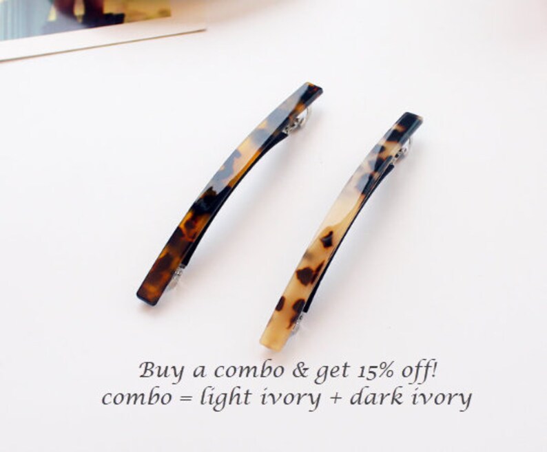 Tortoise Shell Hair Clip Tortoise Shell Barrette Long Hair Etsy