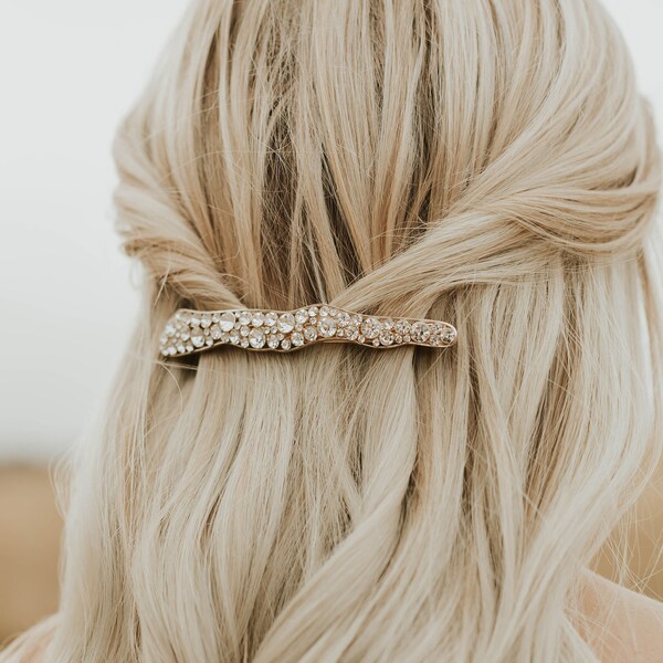 Diamond Hair Clip Etsy