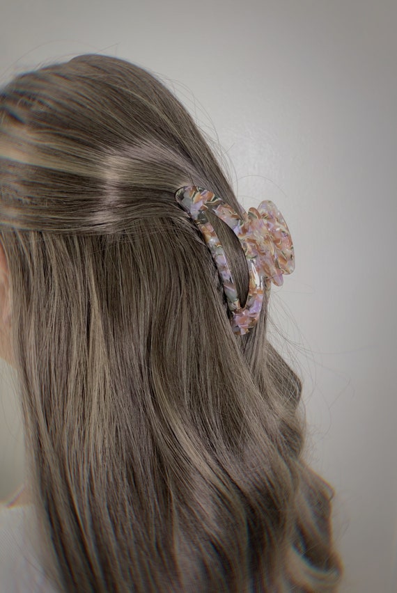 The Hair Edit Jeweled Clip, Square Pearl Clip