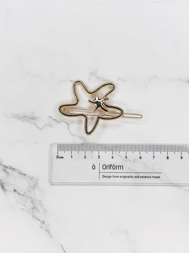 Star Hair Clip Gold Hair Clip Star Hair Accessories Star Etsy