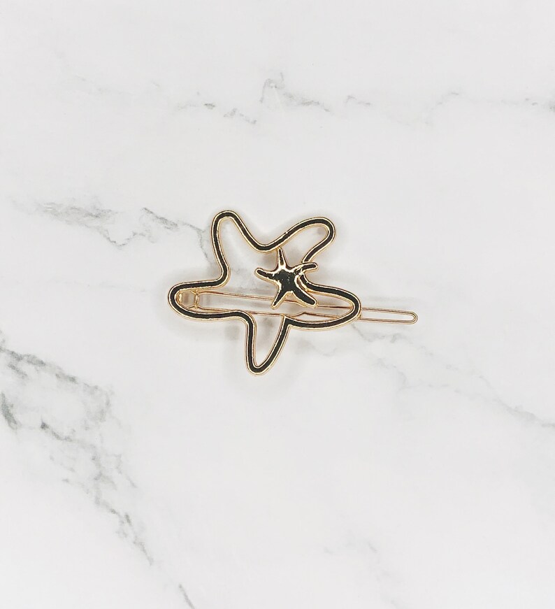 Star Hair Clip Gold Hair Clip Star Hair Accessories Star Etsy