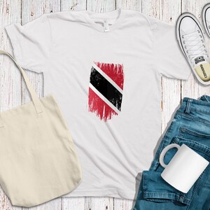 Trinidad and Tobago flag Fingerprint. Trinidad and Tobago in my DNA. Trinidad proud. FREE SHIPPING