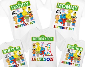 Street Birthday Shirt, ABC Family  Shirts, Personalized Birthday Shirts