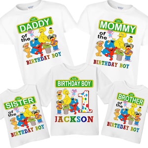 Street Birthday Shirt, ABC Family  Shirts, Personalized Birthday Shirts