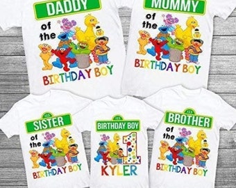 sesame street 1st birthday outfit boy