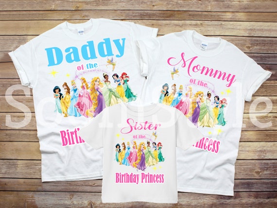 Daddy Of The Birthday Princess Girl Matching Shirt Bday Gift Daddy Of The Birthday Princess Girl Matching Shirt Bday Gift