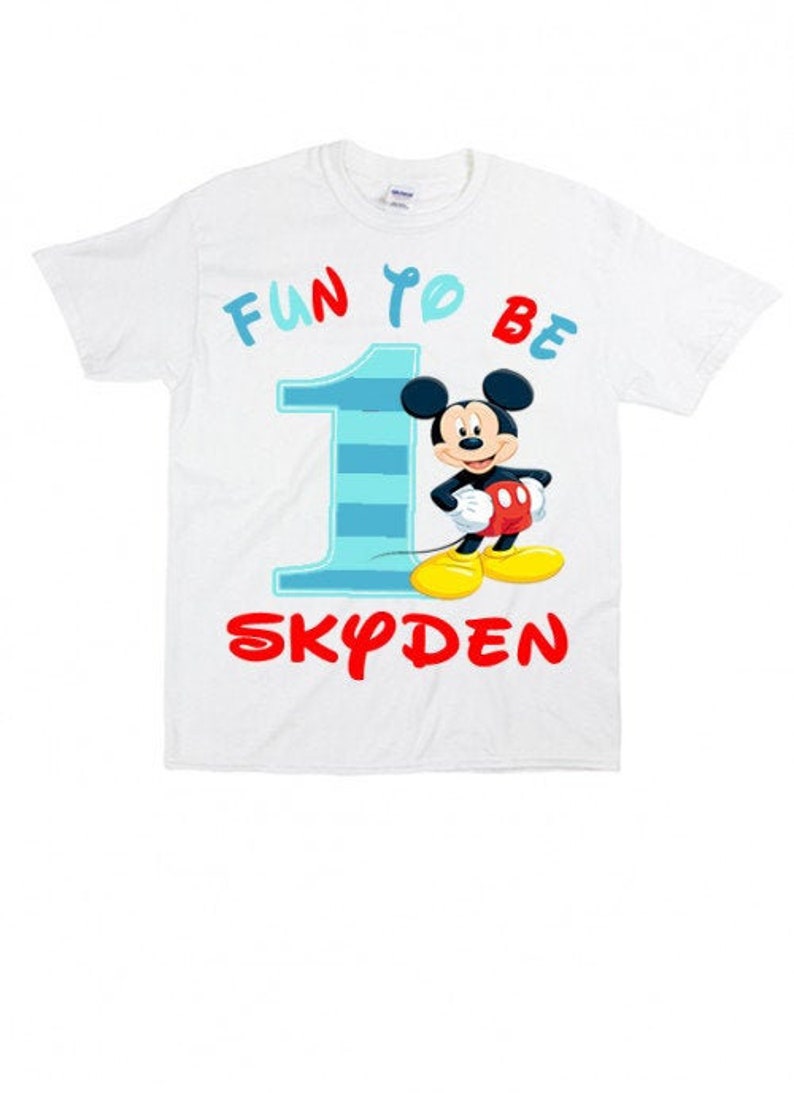 Mickey Mouse 1st Birthday Shirt Fun to Be ONE tshirt Mickey Birthday Shirt Mickey Mouse Shirt