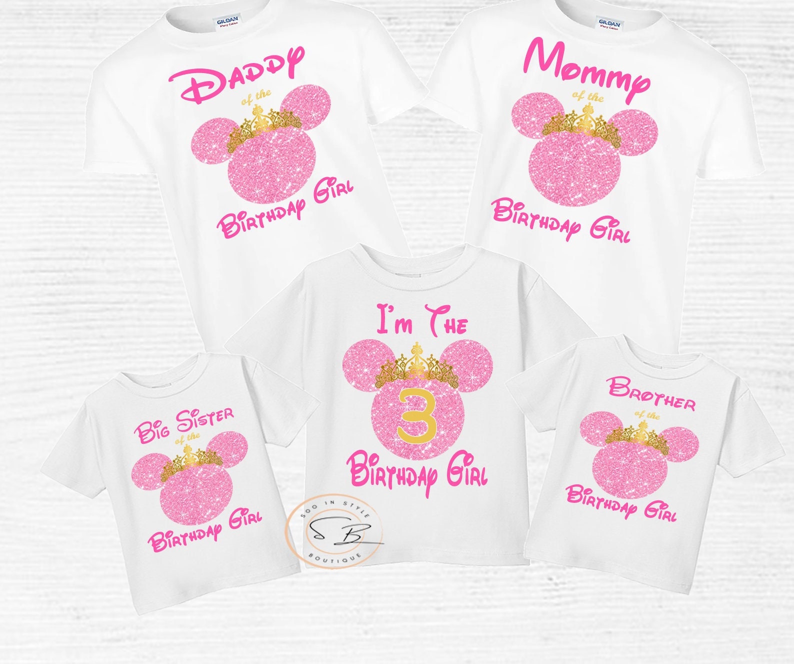 Minnie Mouse Birthday Shirt Minnie Pink 