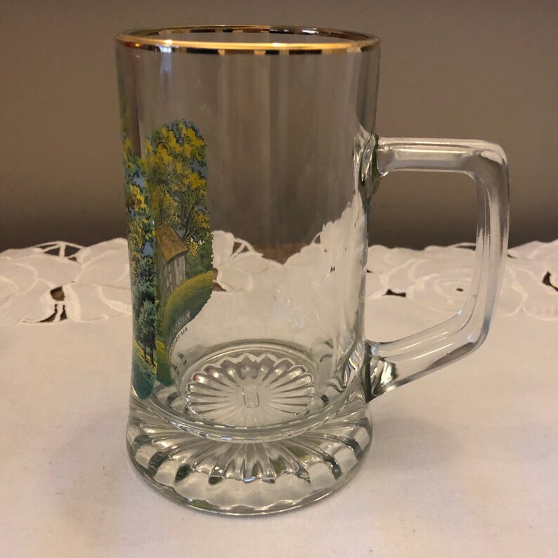 Vintage German Glass Beer Mug collectible 3 different Etsy