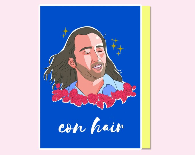 Nicolas Cage Birthday Card Nicolas Cage Greeting Card Con Air Card - Etsy