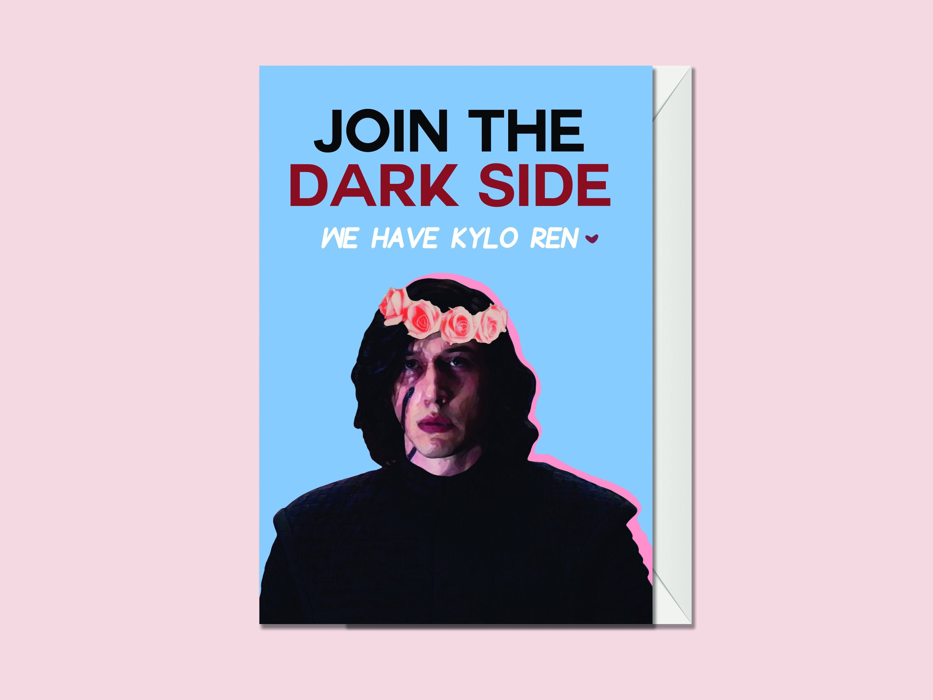 Star Wars Birthday Card Kylo Ren Card Ben Solo Card - Etsy