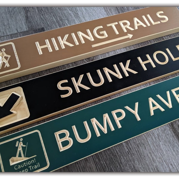 Custom  Trail Sign, Personalized trail sign