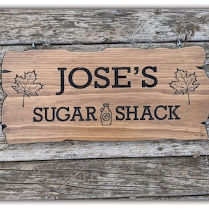 Personalized sugar shack signs for sugar shack signs , custom signs, wood signs, maple tree farm, woods sign, wall decor