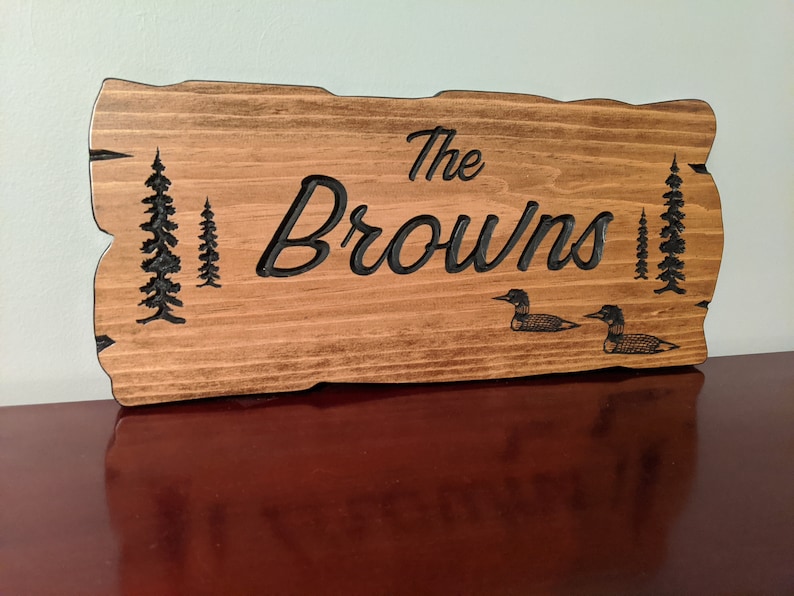 Personalized Outdoor Carved Signs Camp Signs Cottage Sign Etsy