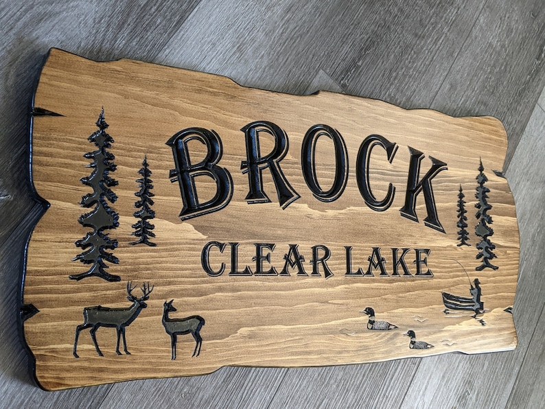 Personalized Outdoor Carved Signs Camp Signs Cottage Sign Etsy Canada