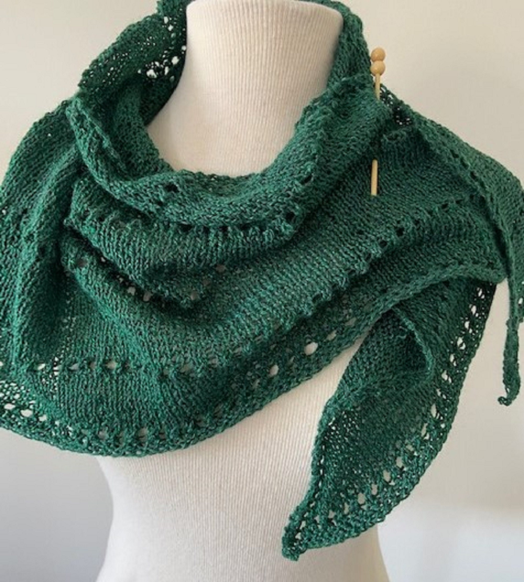 shawl for dark green dress