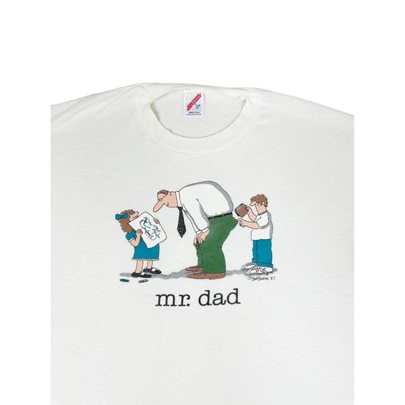 Vintage 1987 Jim Benton Mr. Dad T-Shirt Large Com… - image 1